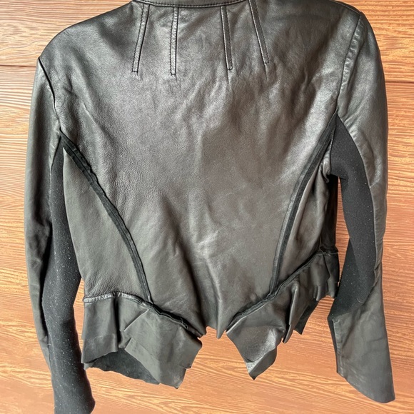 Hinge Black Leather Jacket, size M - Picture 2 of 4